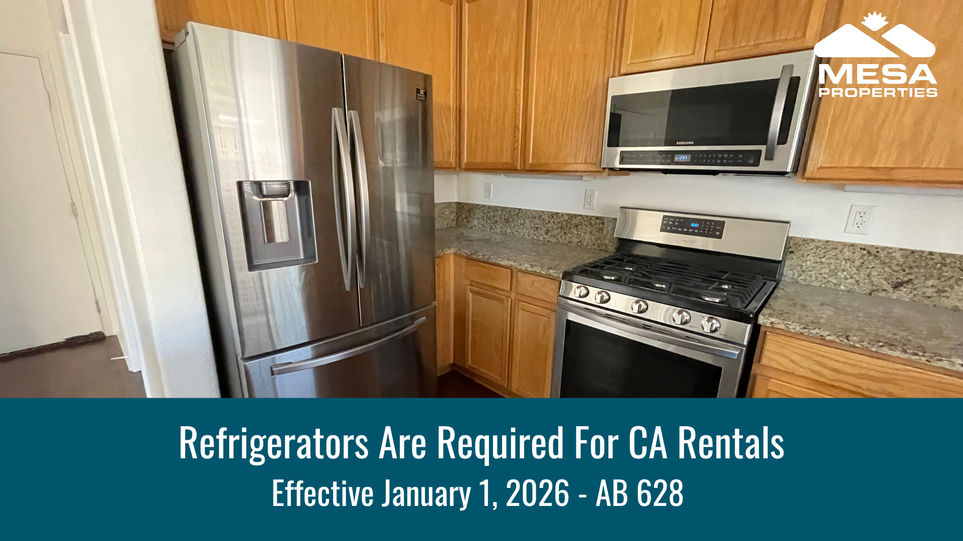 Refrigerators Are Required For All California Rentals